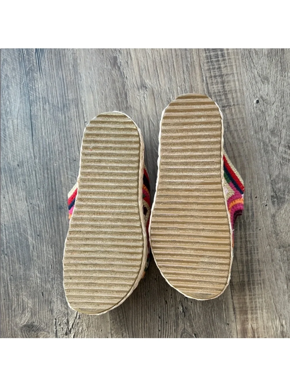 Steve Madden Multicolor Woven Espadrille Platform Mules - Picture 3 of 5